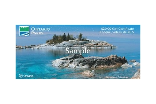 Ontario Parks passes and certificates