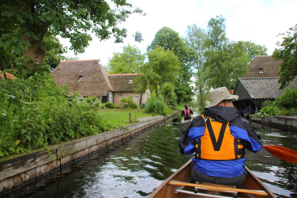 paddling the canals of the Netherlands