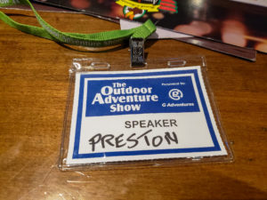 speaker name tag reading "Preston"