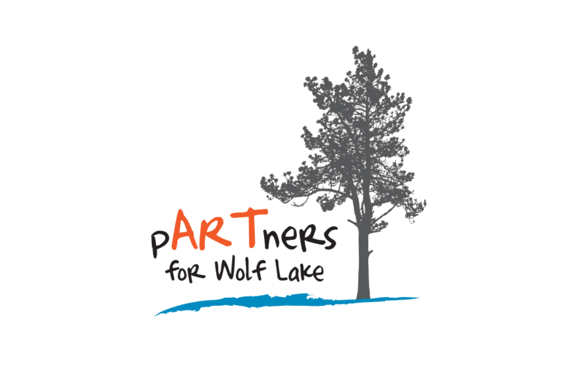 logo for the pArtners for wolf lake