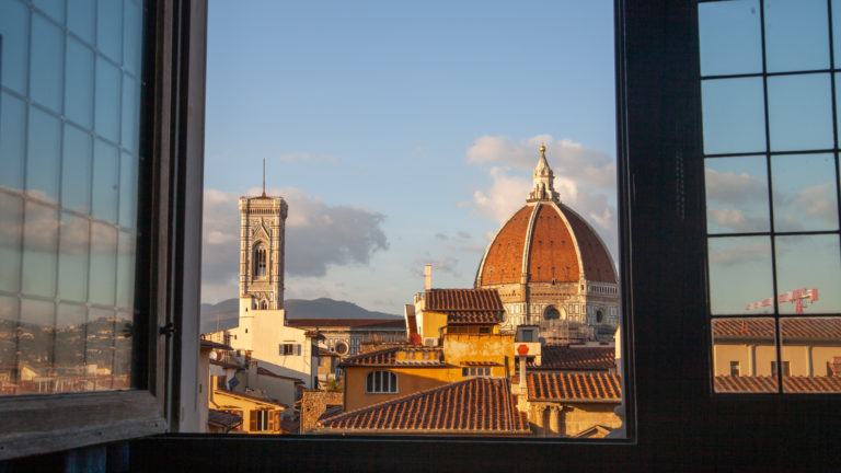 View of bruleschelli's Dome from the Palazzo Vechio, Florence, Italy