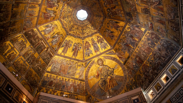 Ceiling of Battistero di San Giovanni, Florence, Italy
