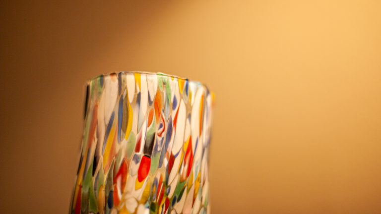 cup made of murano venetian glass