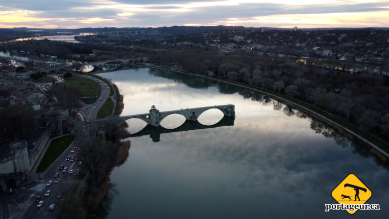 Pont D'Avignon from a drone